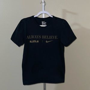 Nike Women’s Black Always Believe Celebration Short Sleeve T-Shirt, Size…